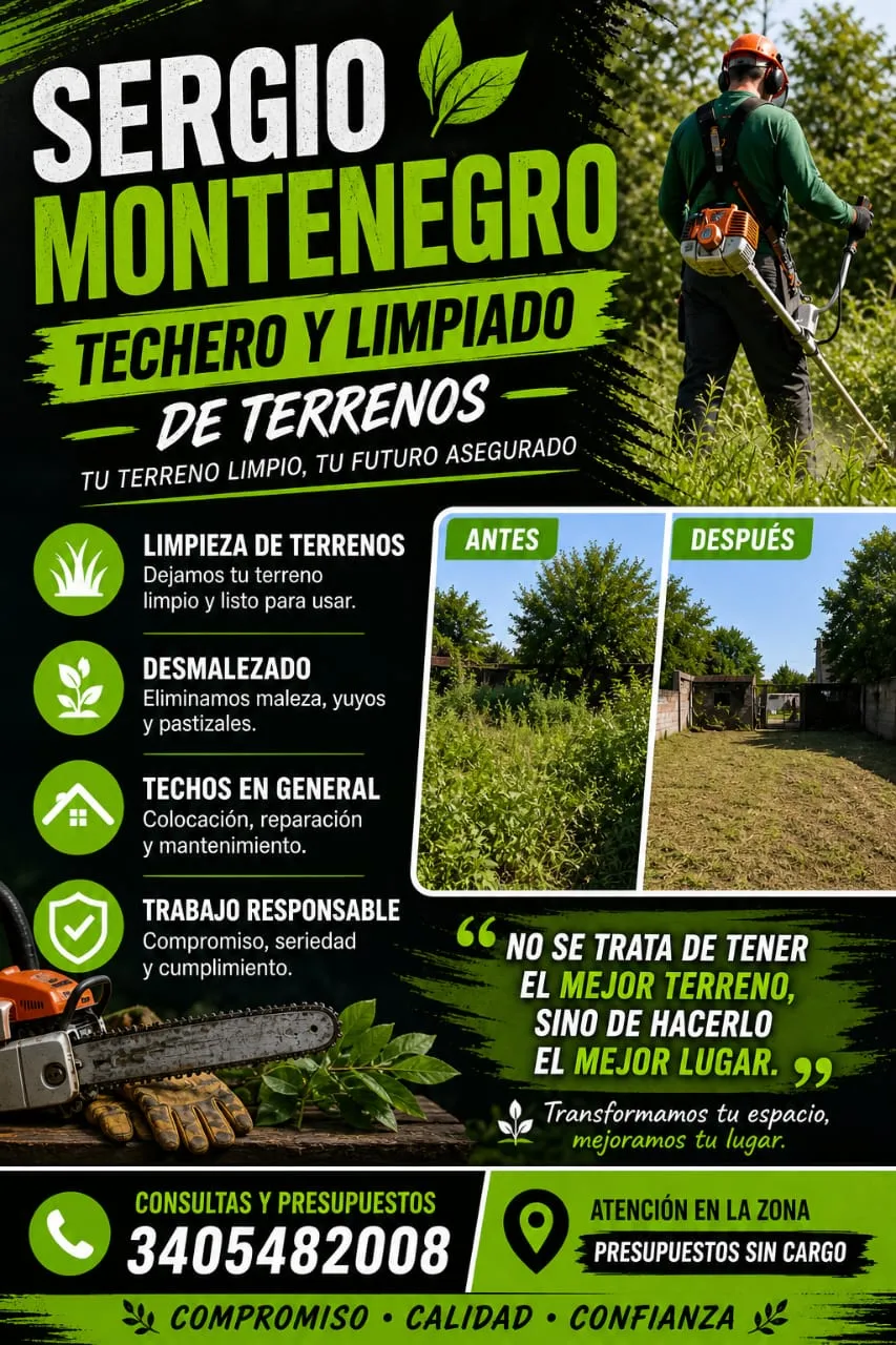 Techero y cortador de pasto