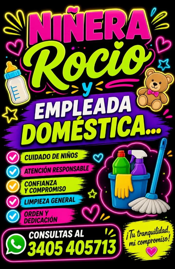 Niñera. Empleada doméstica