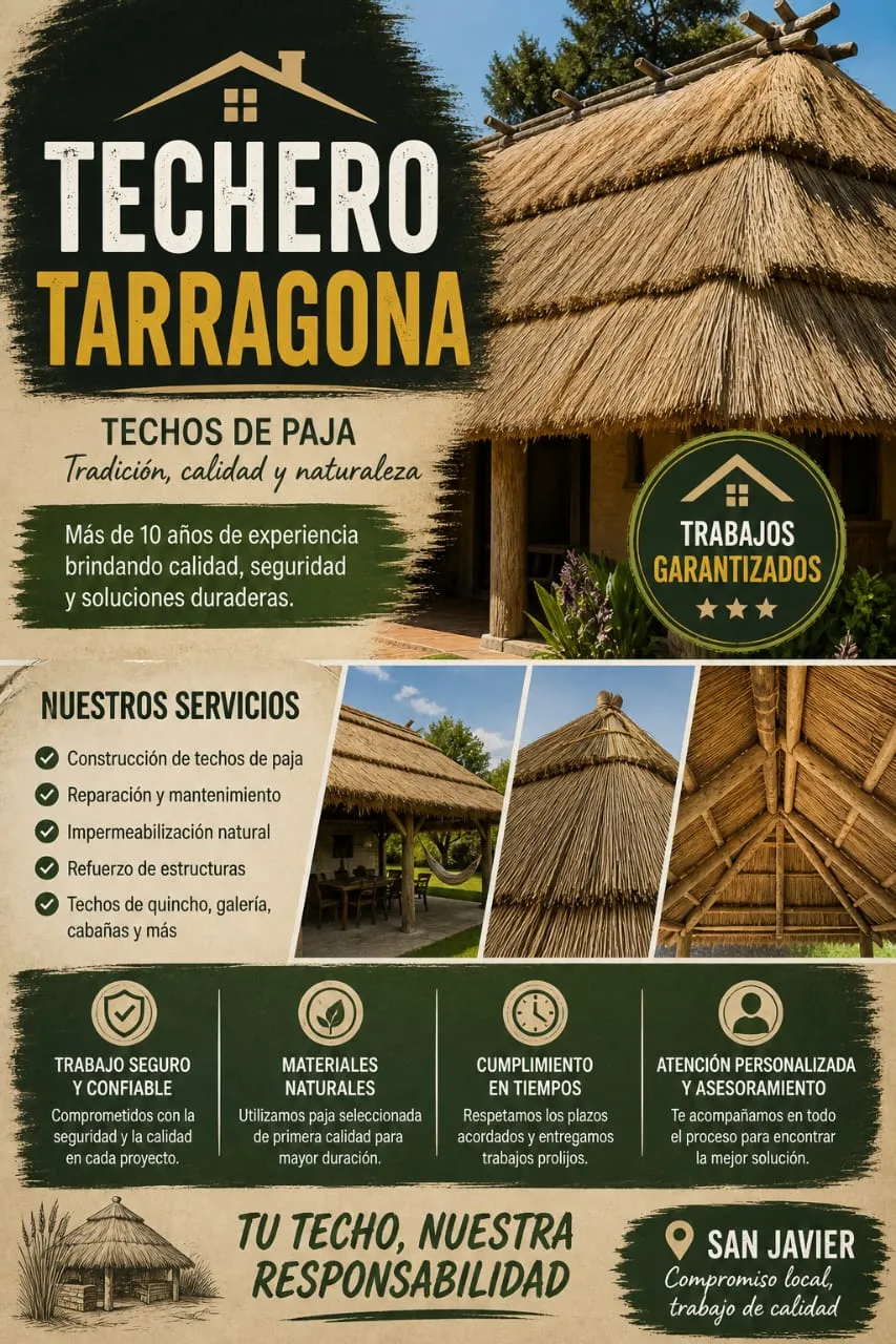 Techos de paja. ¡Buena calidad!