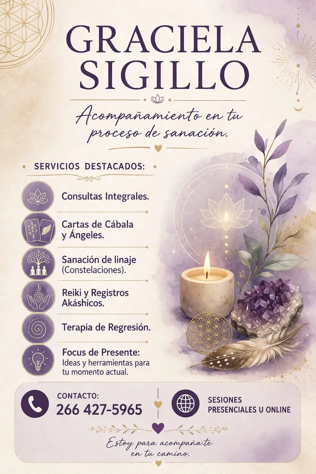 Terapeuta holística. Consulta general.