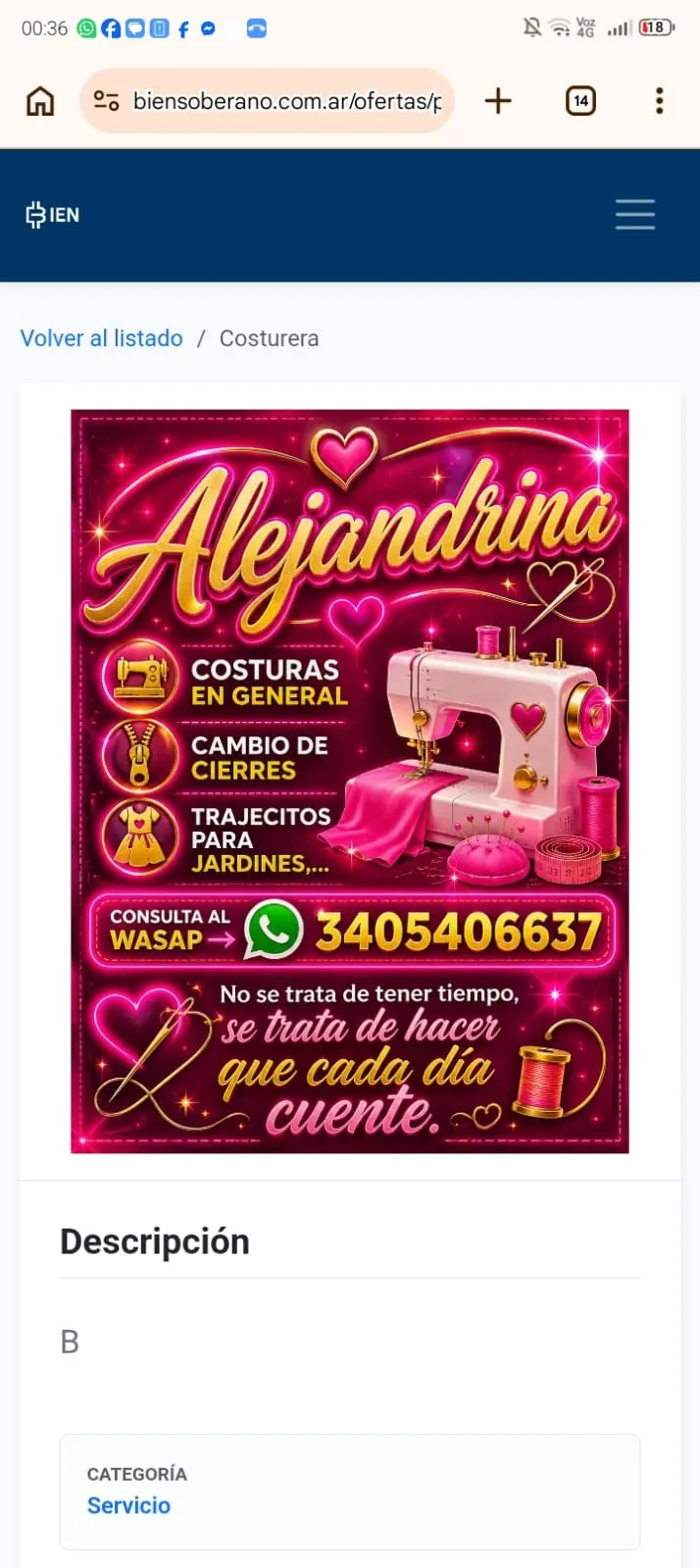 Confección de delantales y cofias