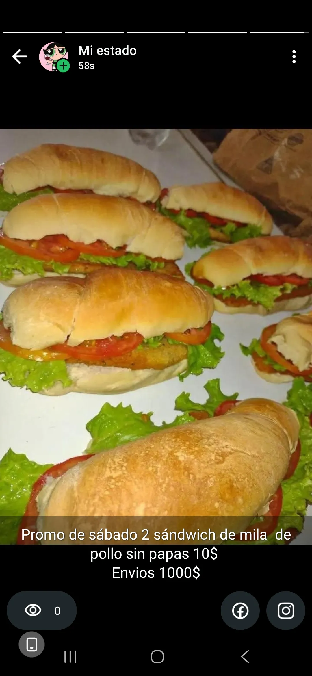 Sándwich de milanesa