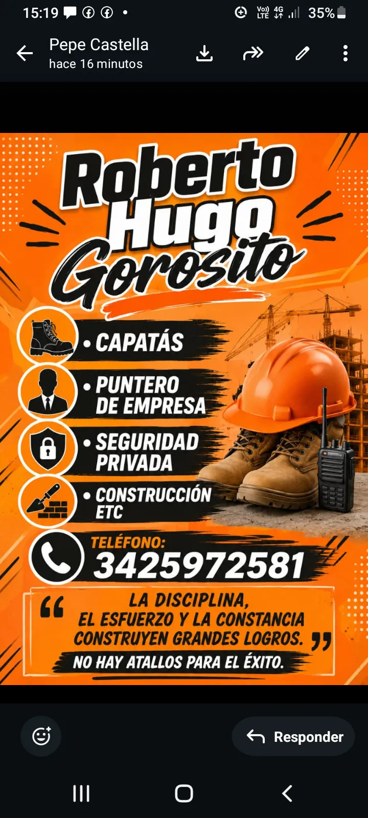 Albañil profesional