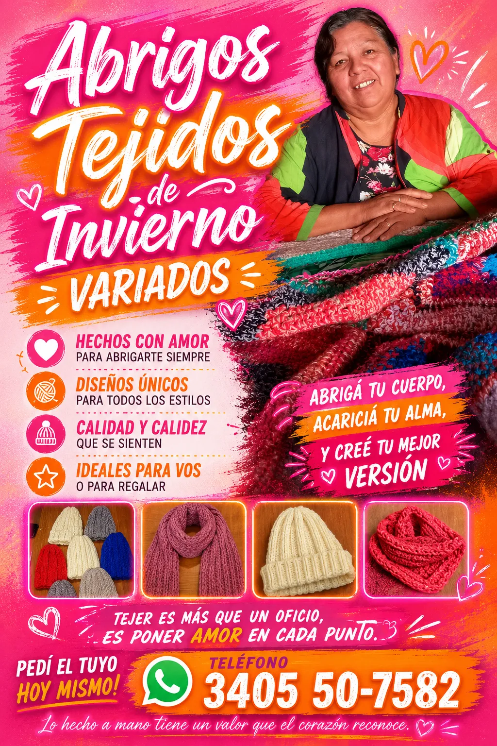 Ropa de invierno tejida