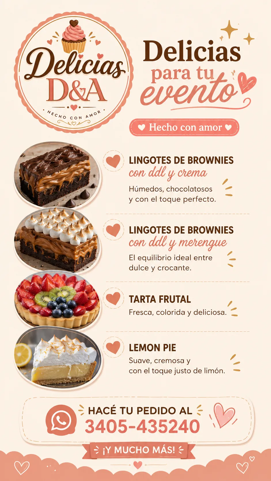 Todo dulce para tu evento
