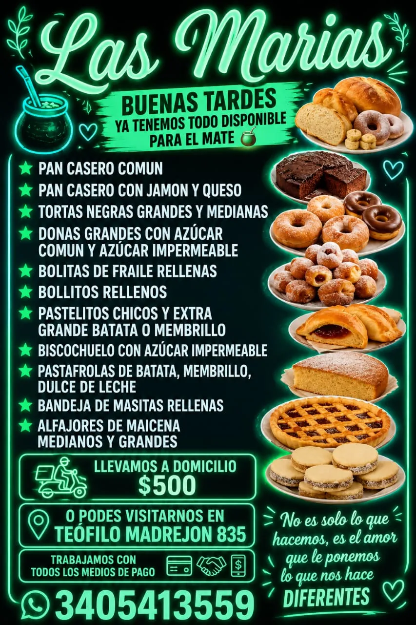 Venta de panificación y postres