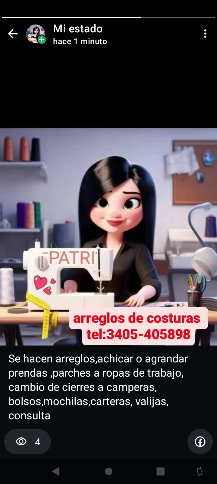 Patry, arreglos de costuras en general