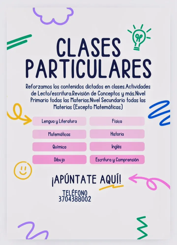 Clases Particulares de Apoyo escolar